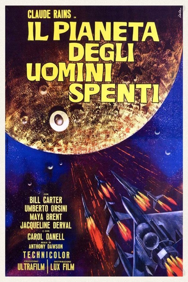 L'affiche originale du film Battle of the Worlds en italien