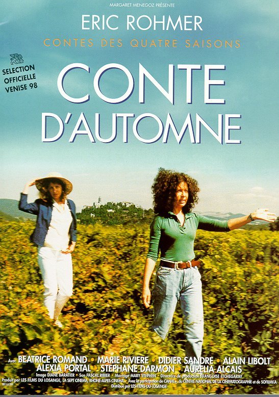 L'affiche du film Conte d'automne [1998]