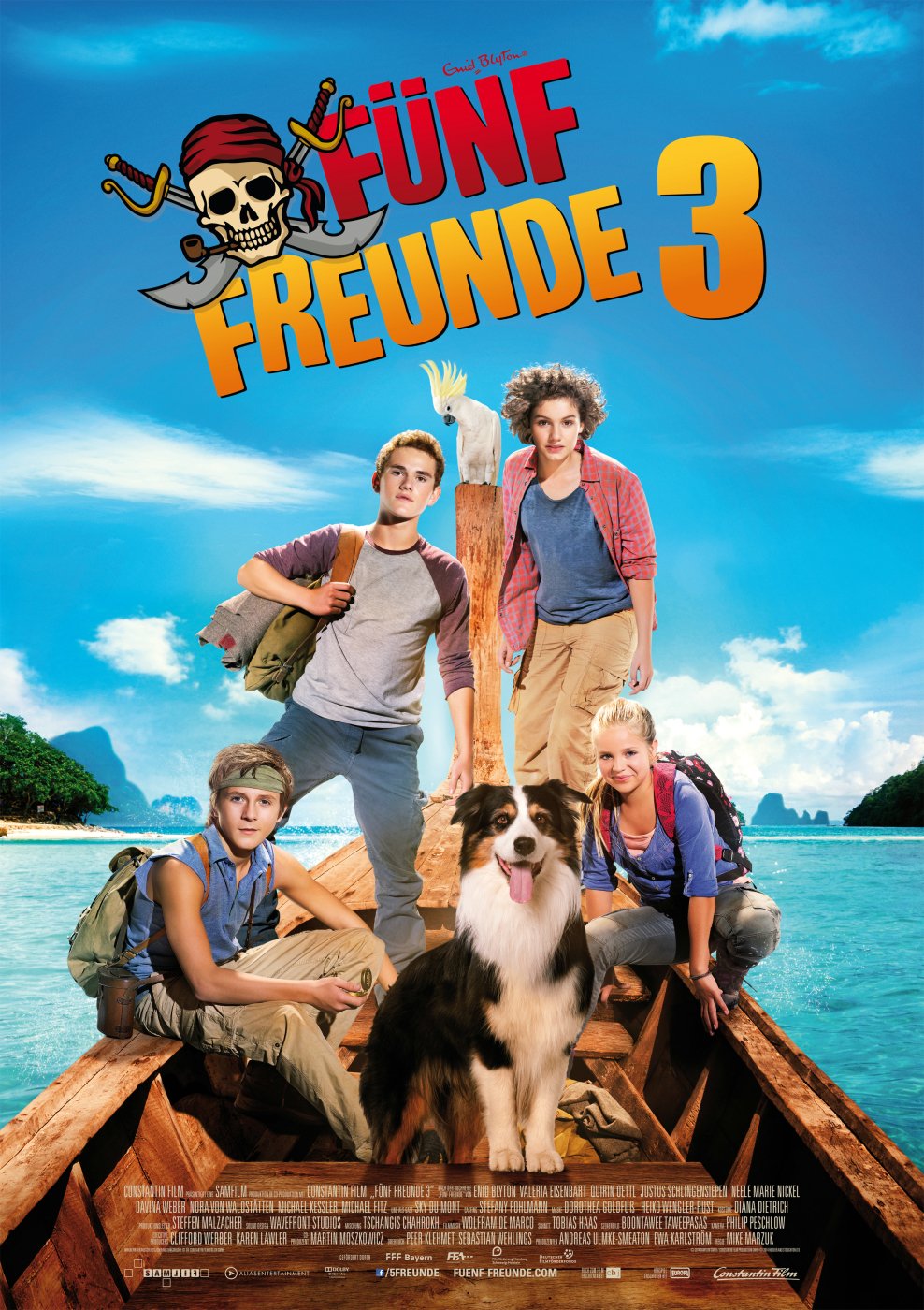 German poster of the movie The Famous Five 3