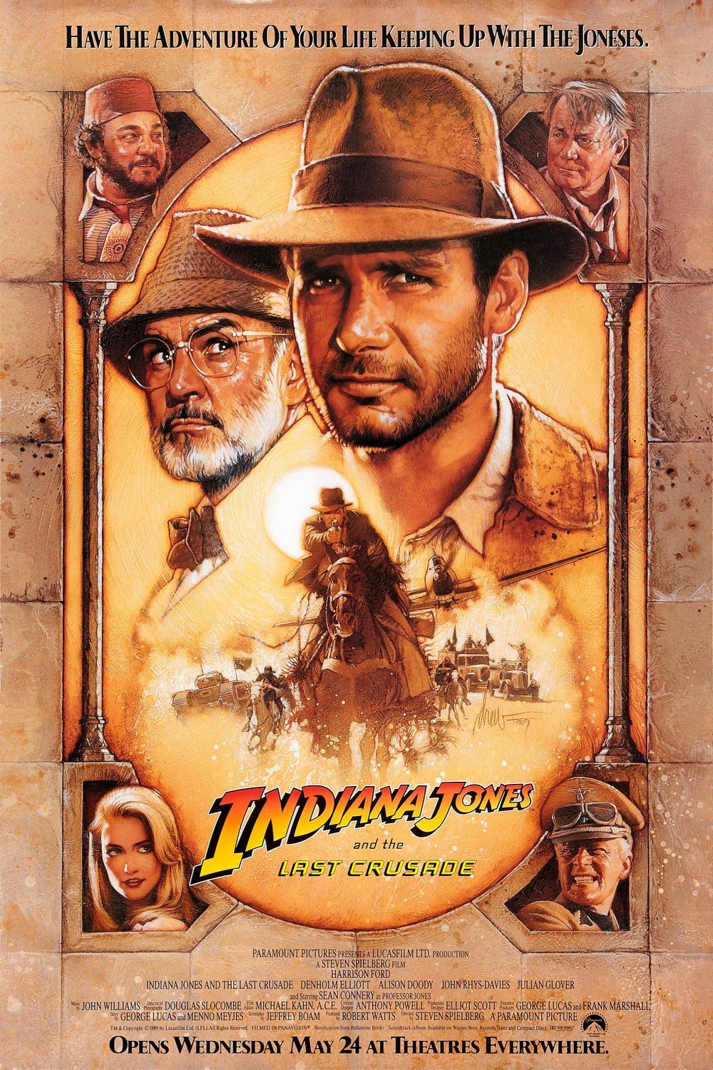 L'affiche du film Indiana Jones and the Last Crusade