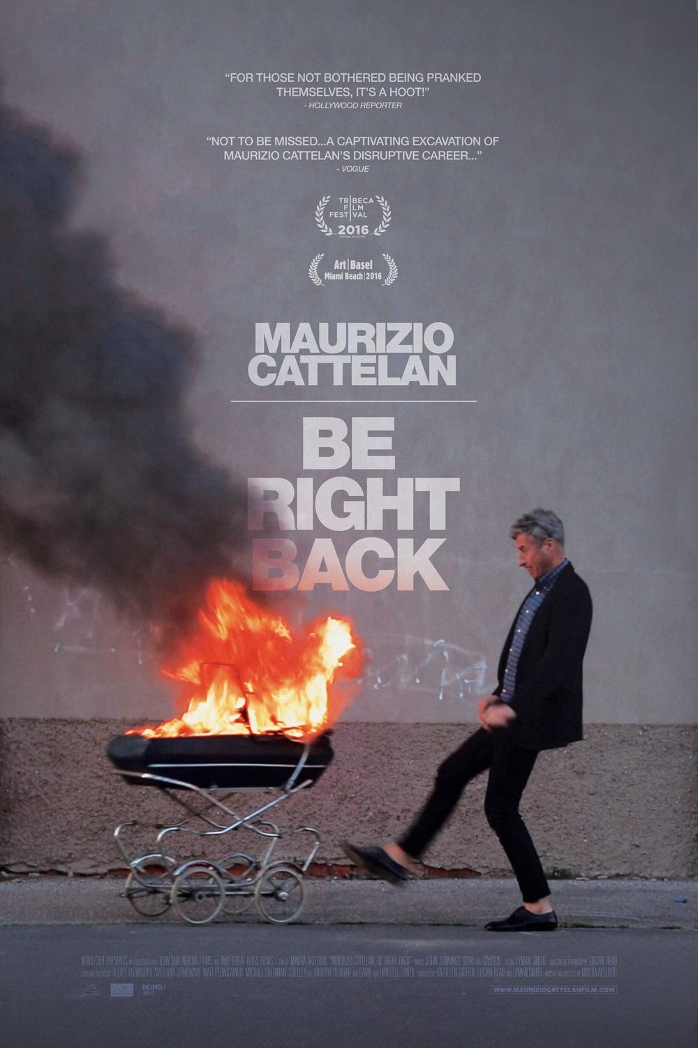L'affiche du film Maurizio Cattelan: Be Right Back [2016]