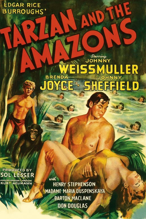 L'affiche du film Tarzan and the Amazons