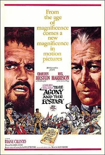 L'affiche du film The Agony and the Ecstasy
