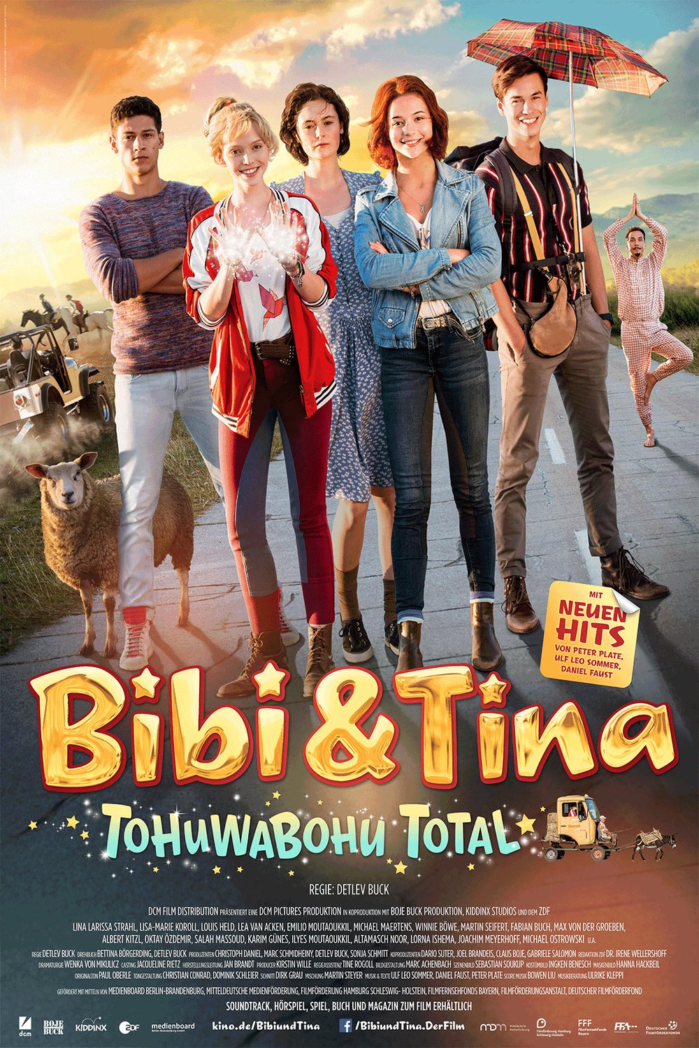 German poster of the movie Bibi & Tina: Tohuwabohu total