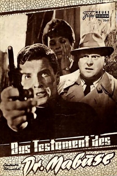 L'affiche originale du film Das Testament des Dr. Mabuse en allemand