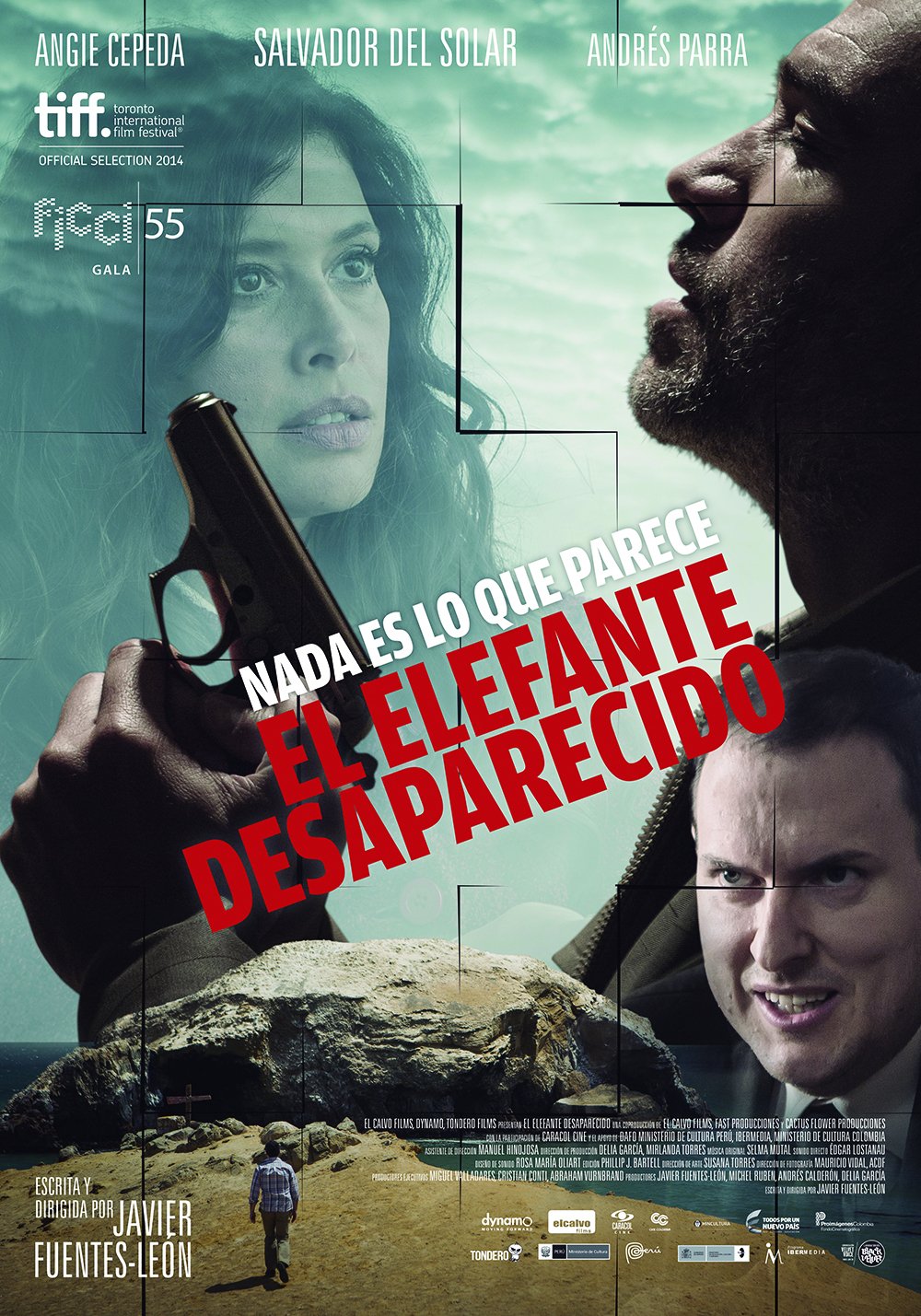 Spanish poster of the movie The Vanished Elephant