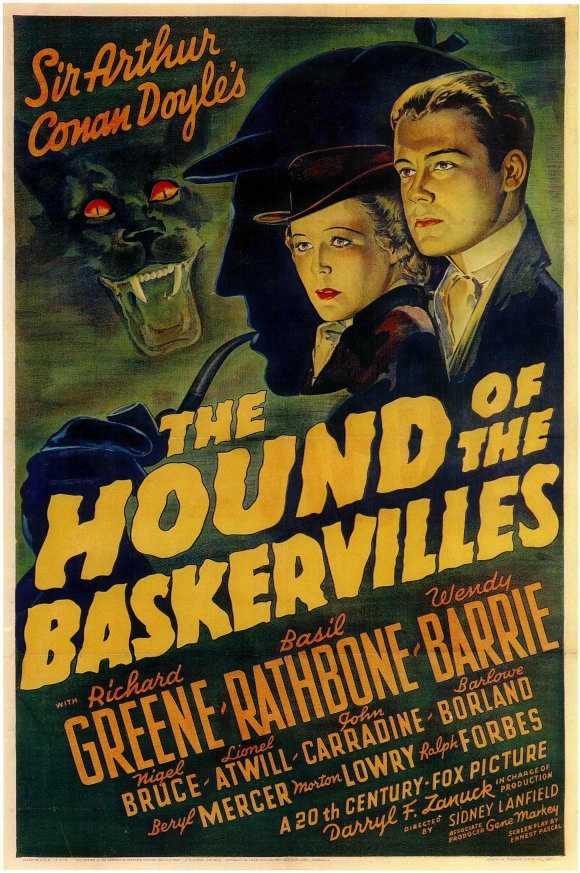 L'affiche du film The Hound of the Baskervilles