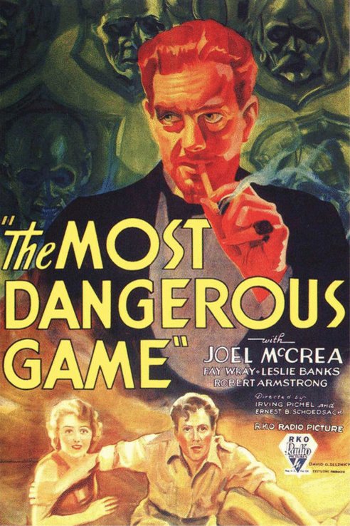 L'affiche originale du film The Most Dangerous Game en russe