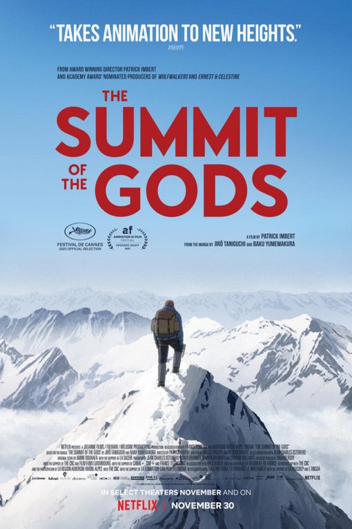L'affiche du film The Summit of the Gods