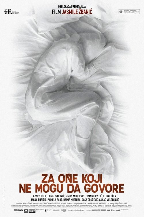 L'affiche originale du film Za one koji ne mogu da govore en Bosnien