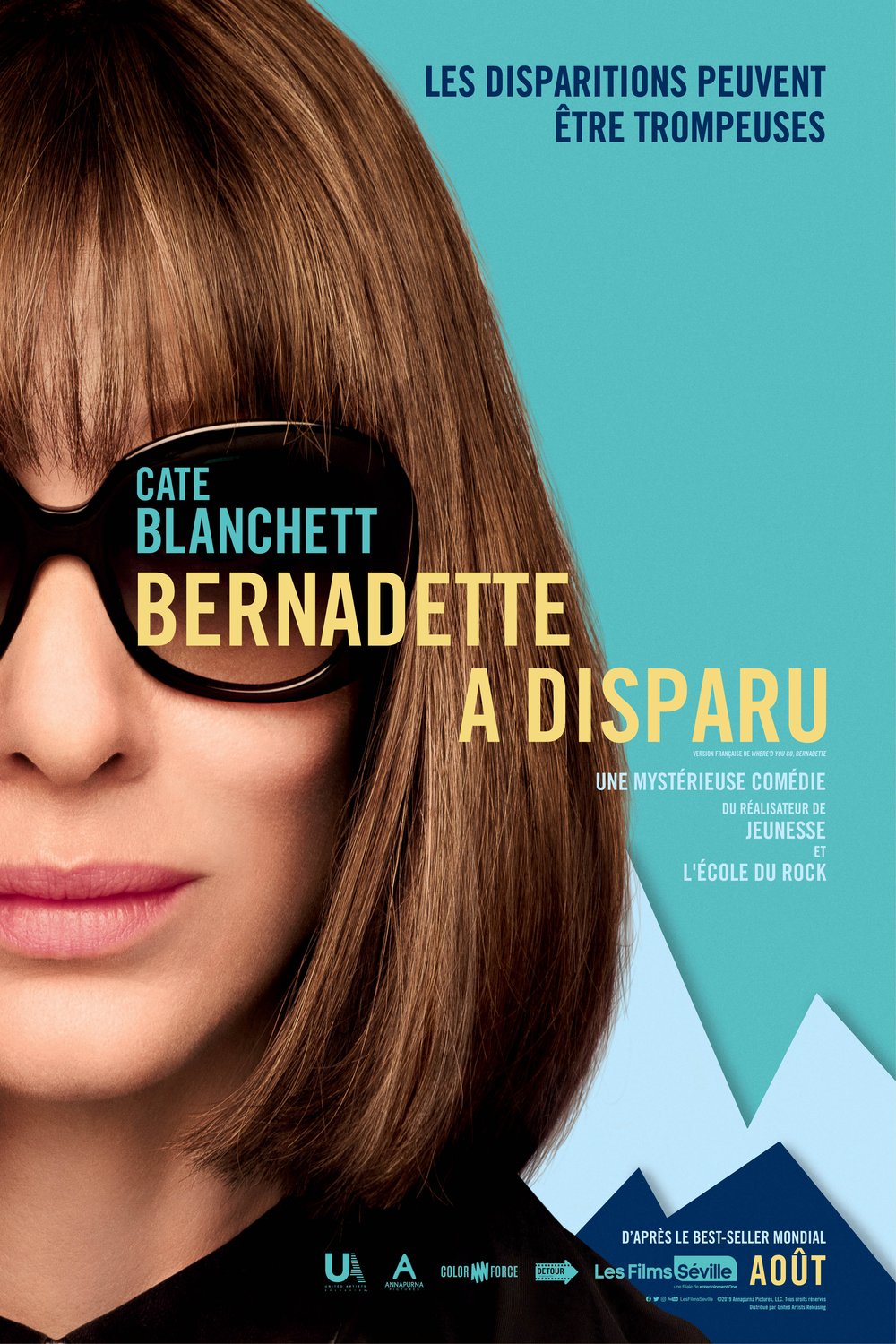 L'affiche du film Bernadette a disparu