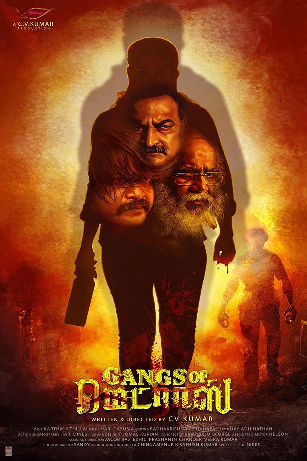 L'affiche originale du film Gangs of Madras en Tamoul