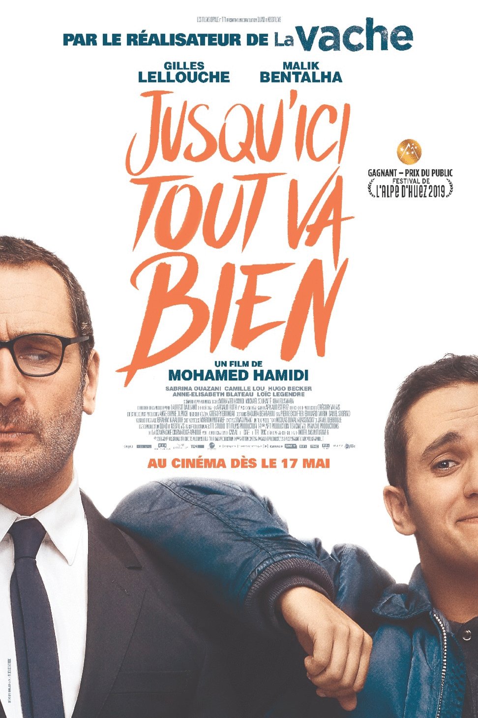 L'affiche du film Jusqu'ici tout va bien
