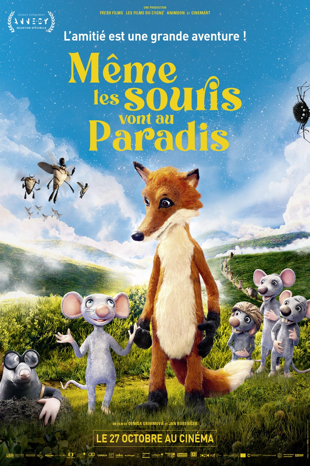 L'affiche du film Même les souris vont au paradis