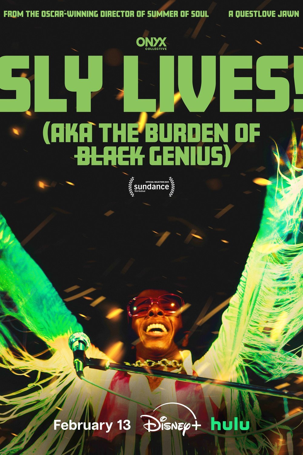 L'affiche du film Sly Lives! (aka the Burden of Black Genius)