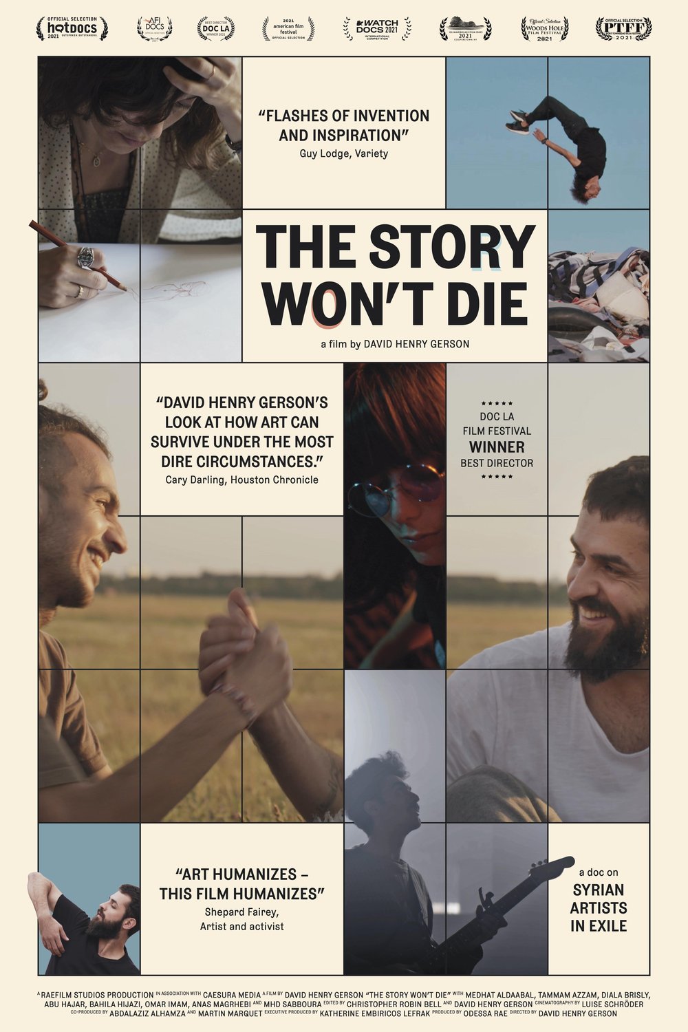 L'affiche du film The Story Won't Die