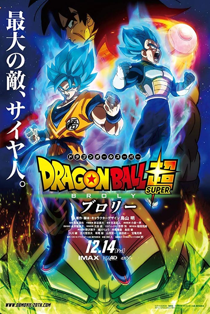 Poster of the movie Dragon Ball Super: Broly [2018]