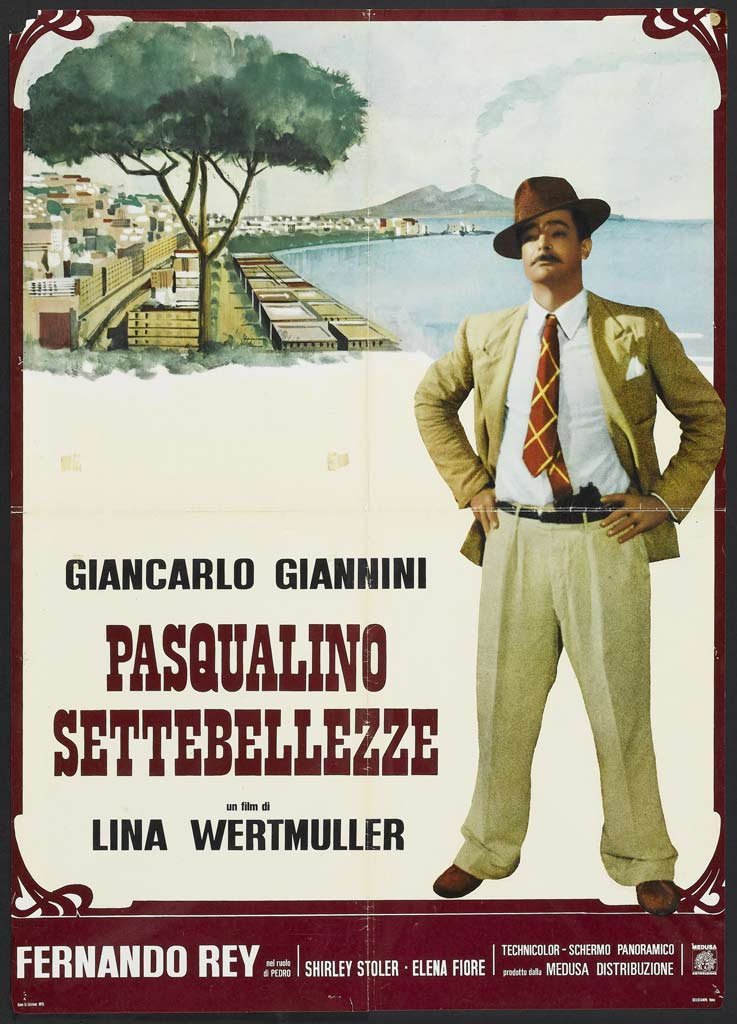 L'affiche originale du film Pasqualino Settebellezze en italien
