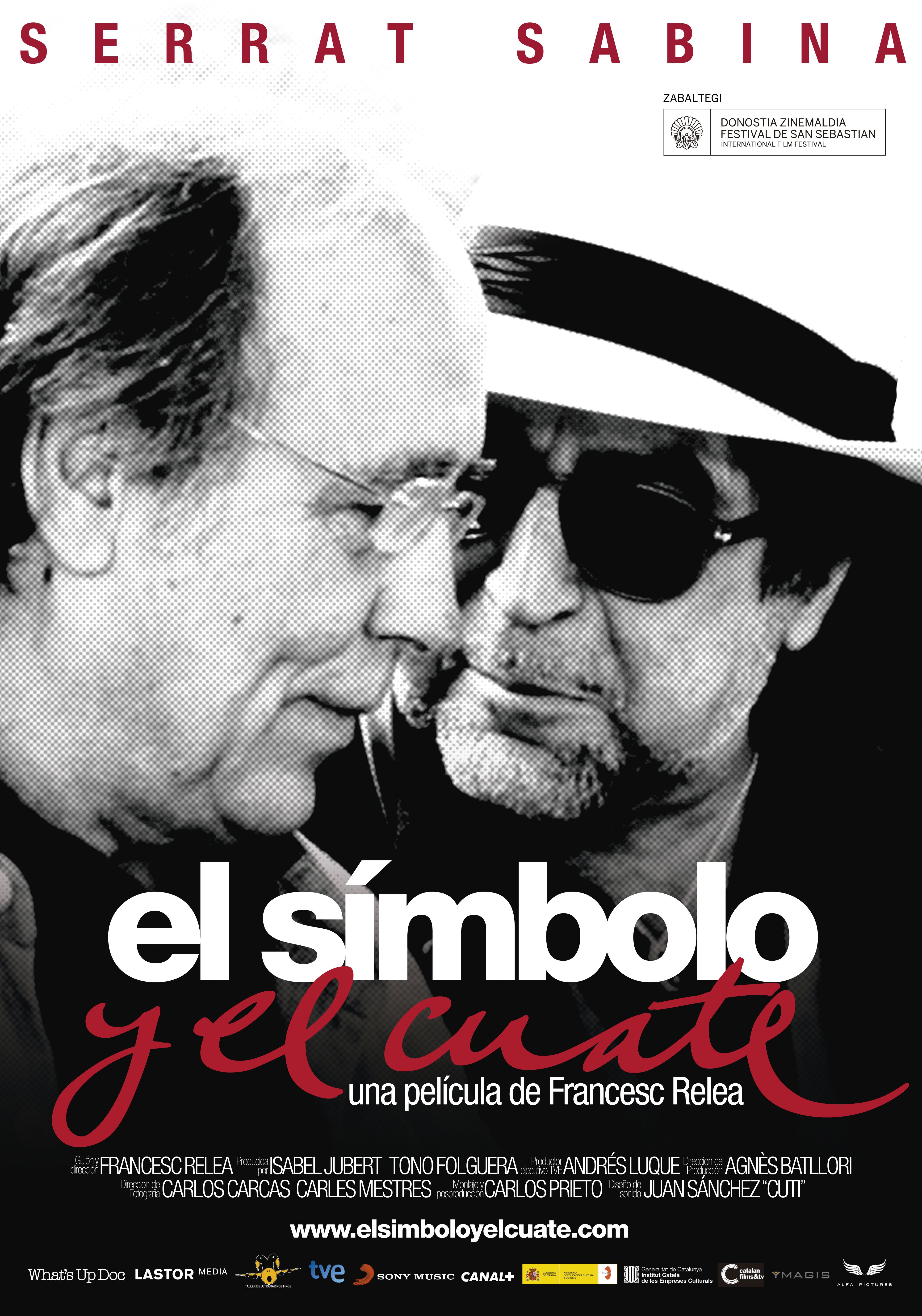 L'affiche originale du film Serrat y Sabina: el símbolo y el cuate en espagnol