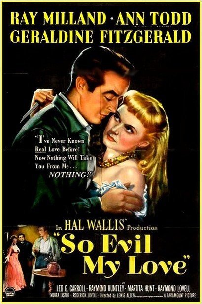 L'affiche du film So Evil My Love