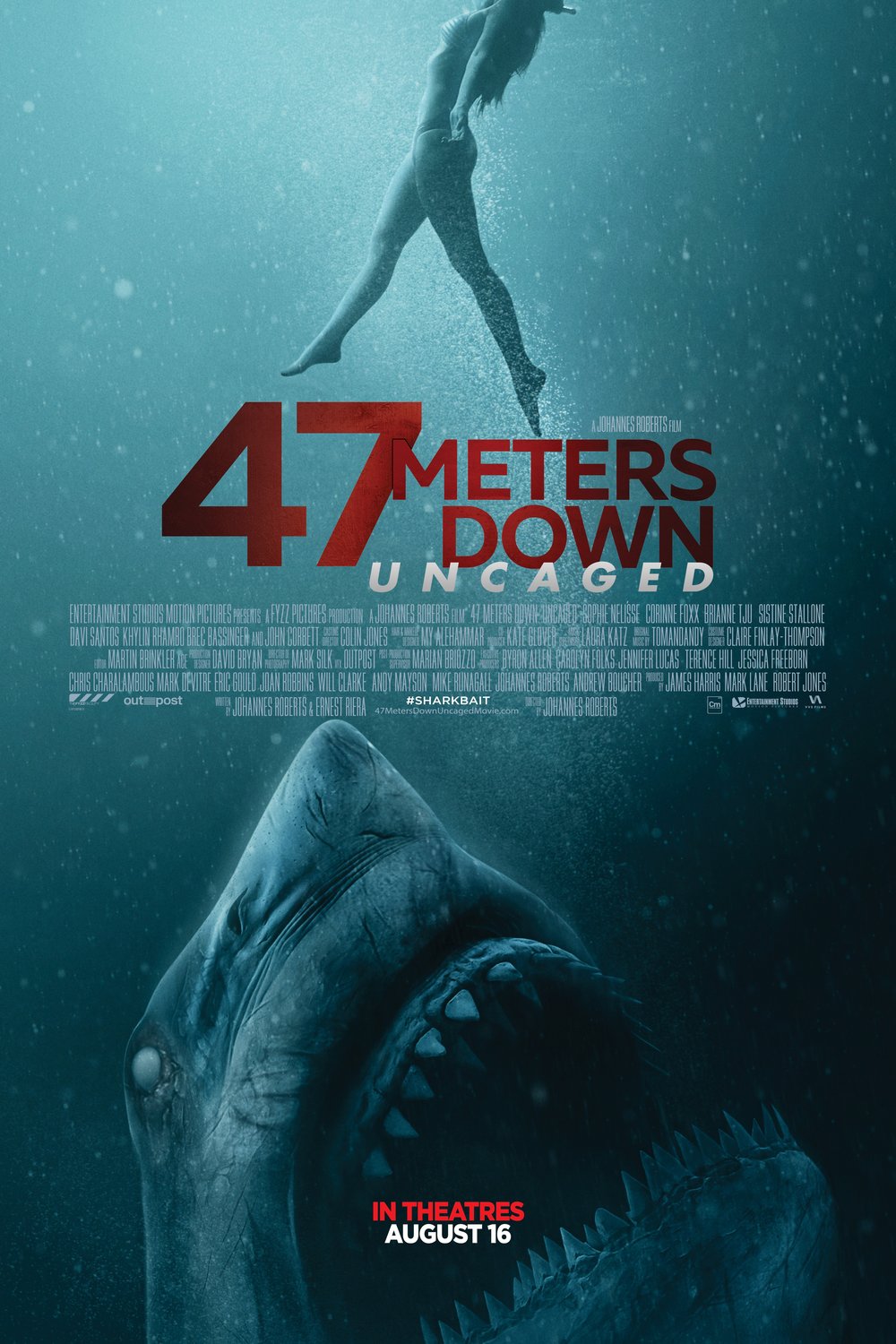 L'affiche du film 47 Meters Down: Uncaged