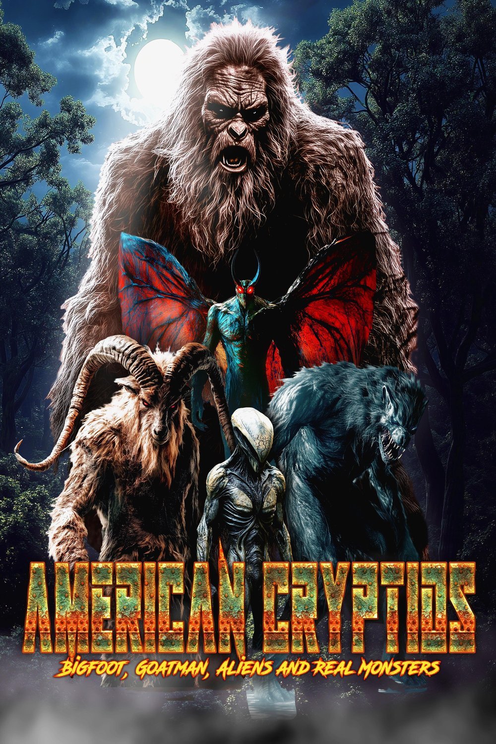 Poster of the movie American Cryptids: Bigfoot, Goatman, Aliens and Real Monsters [2025]