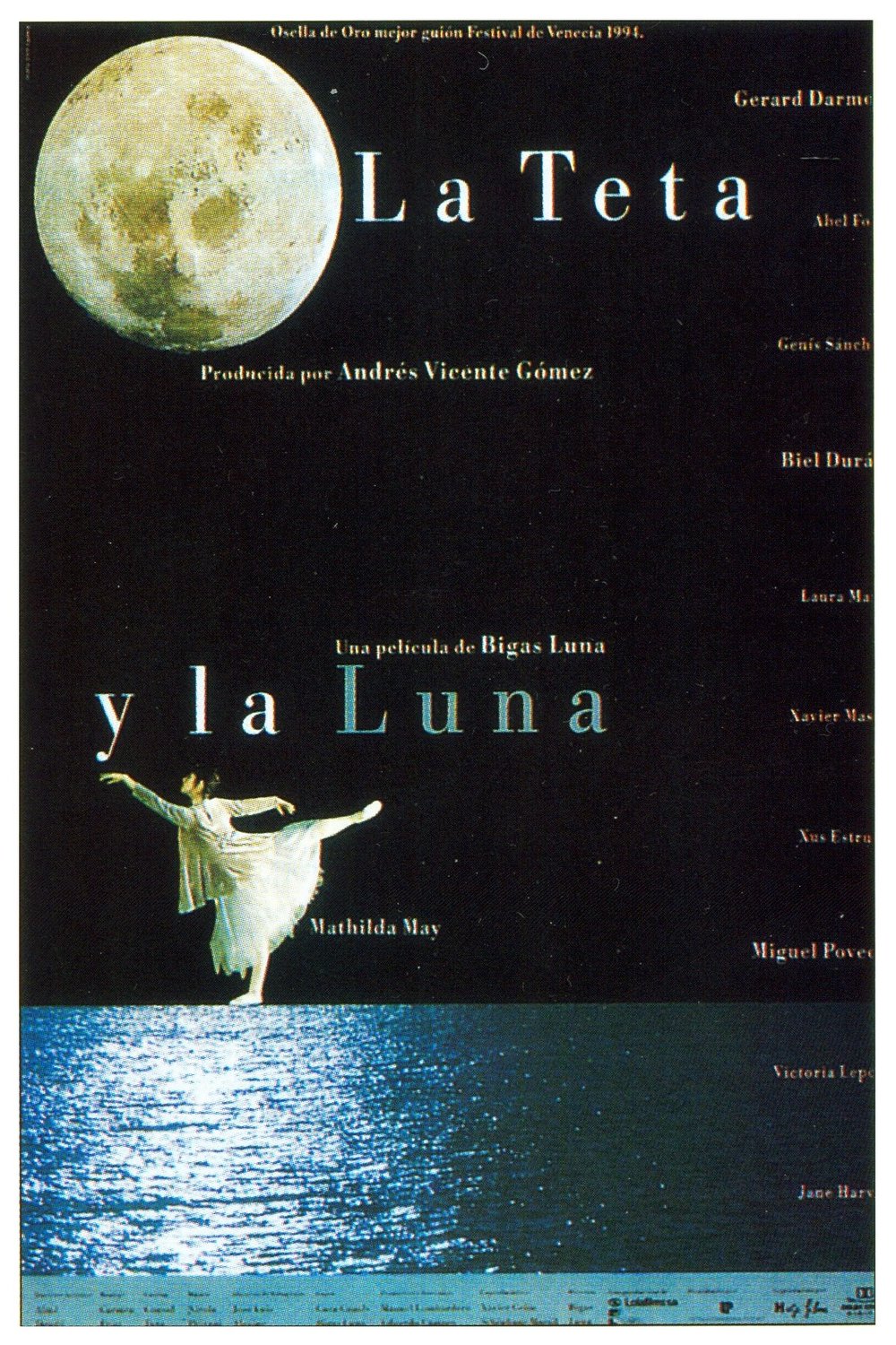 L'affiche originale du film La teta y la luna en Catalan