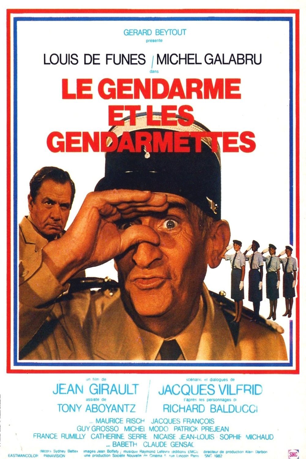 L'affiche du film Le gendarme et les gendarmettes