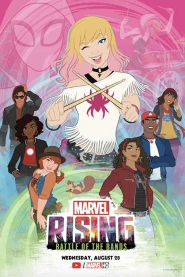 English poster of the movie Marvel Rising: Battle of the Bands