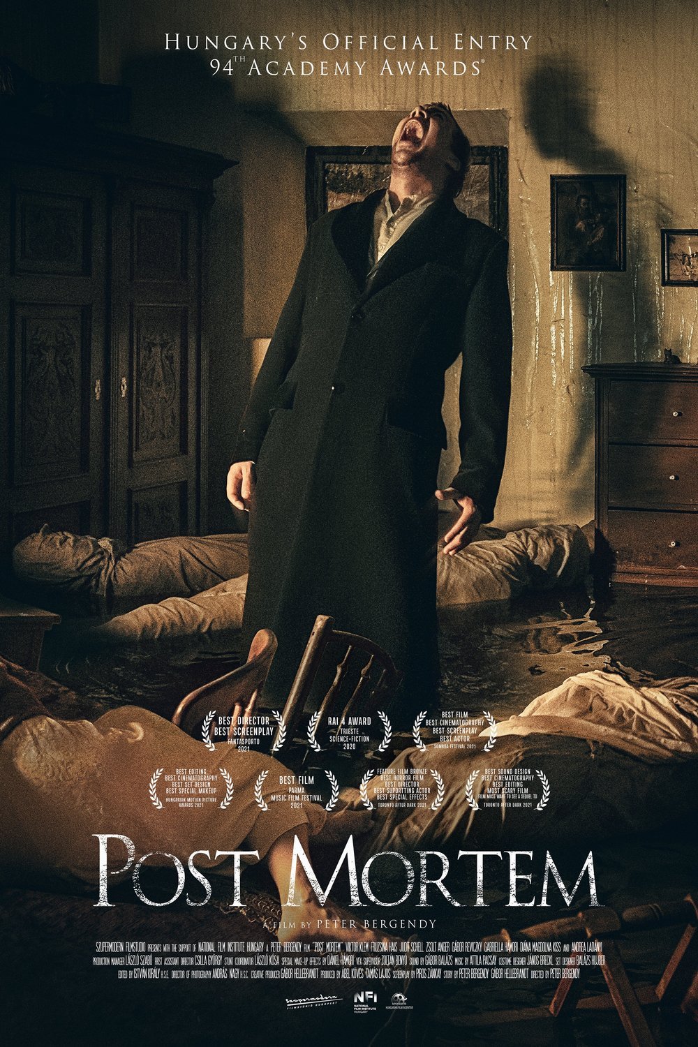 L'affiche originale du film Post Mortem en hongrois