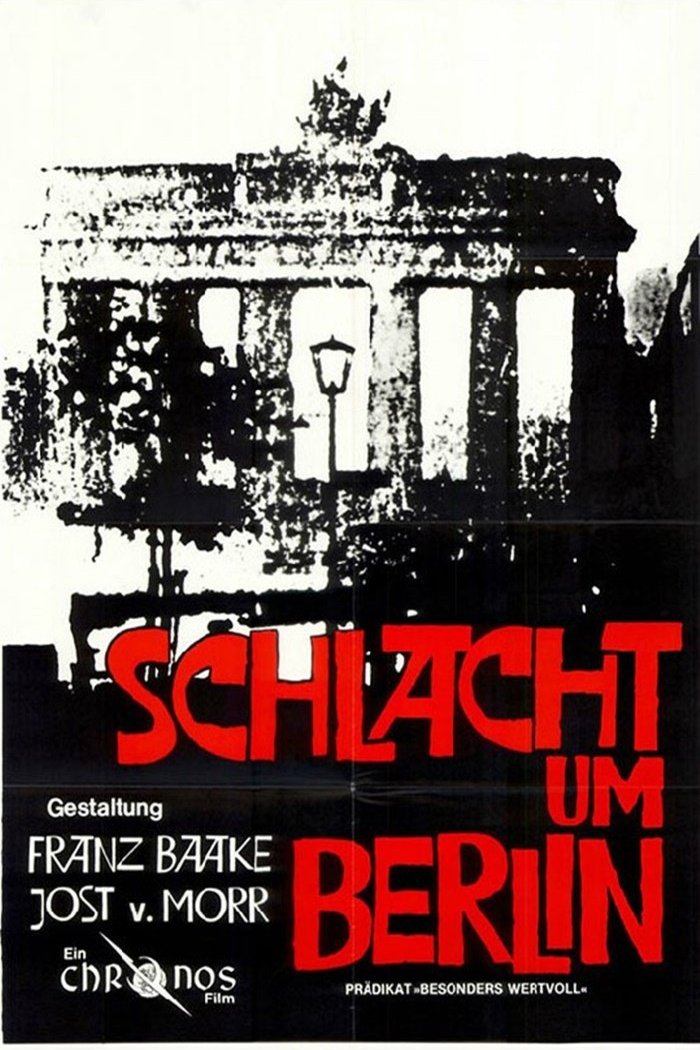 German poster of the movie Schlacht um Berlin
