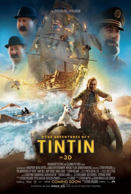 L'affiche du film The Adventures of Tintin: The Secret of the Unicorn